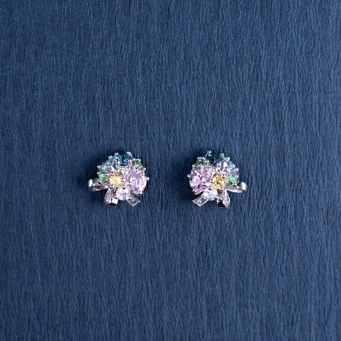 Bouquet Earrings - Azur -