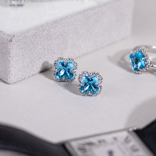 Flower Cut Ear Studs