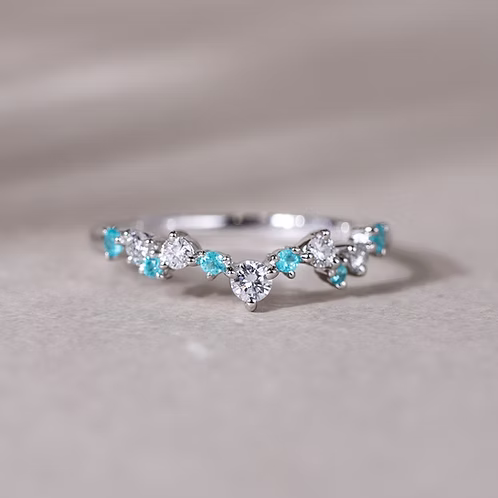 Layered Ring in Paraiba Tourmaline