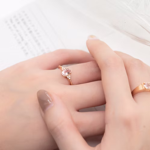 Morganite OV Ring