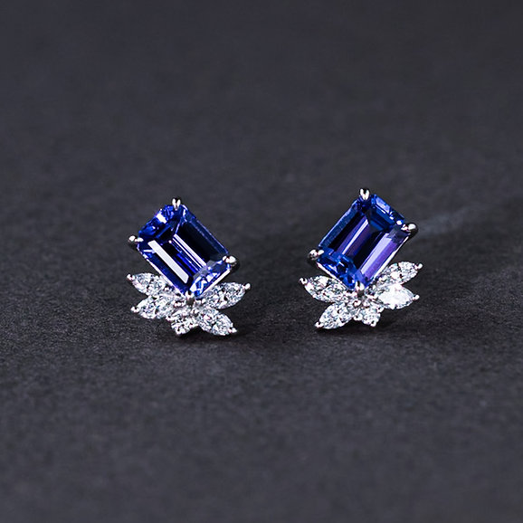 Fleur Tanzanite Earrings