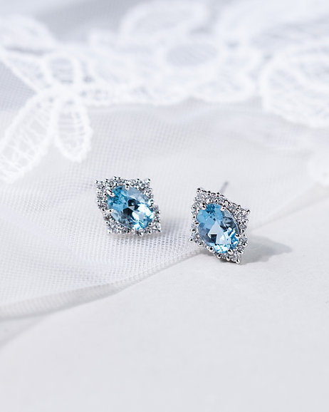Aquamarine Victoria Earrings