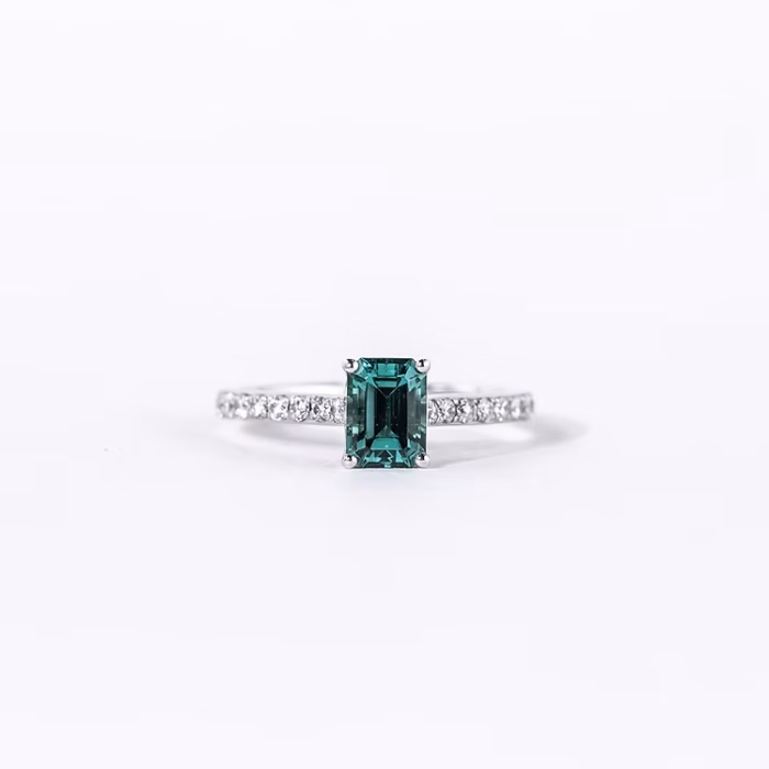 Chiara Green Tourmaline Engagement Ring