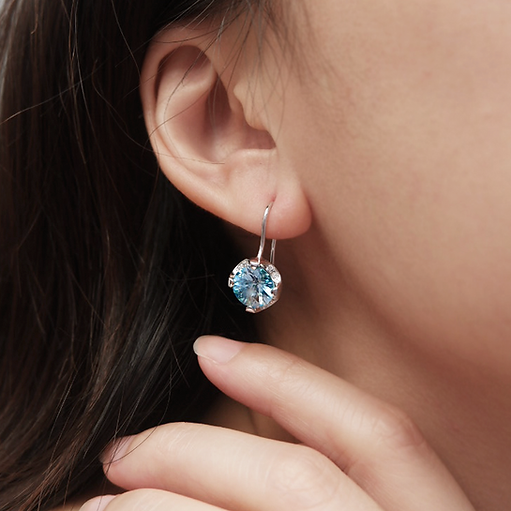 Zircons Camellia Earrings