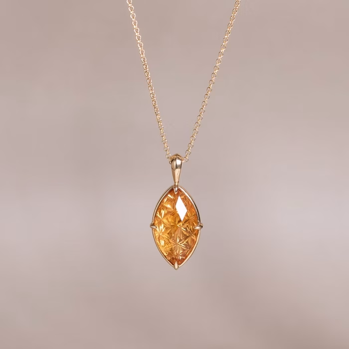 Takumi Necklace with Citrine