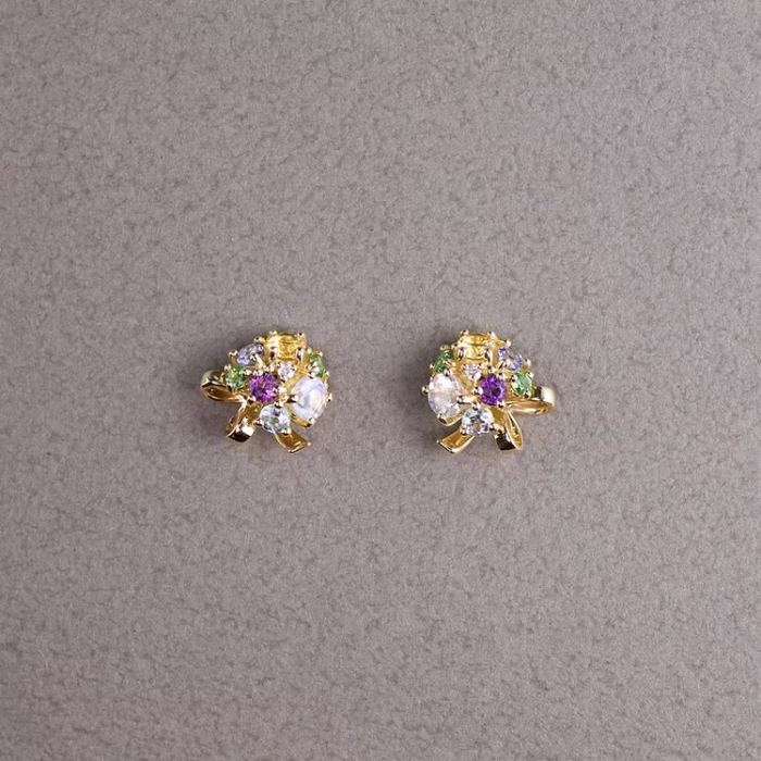 Bouquet Earrings - Lilas -