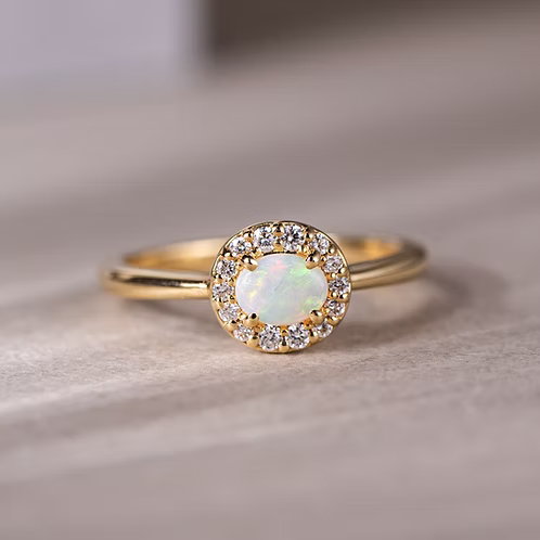 Bon Bon Ring with Opal