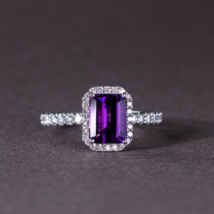 Amethyst Chunky Ring