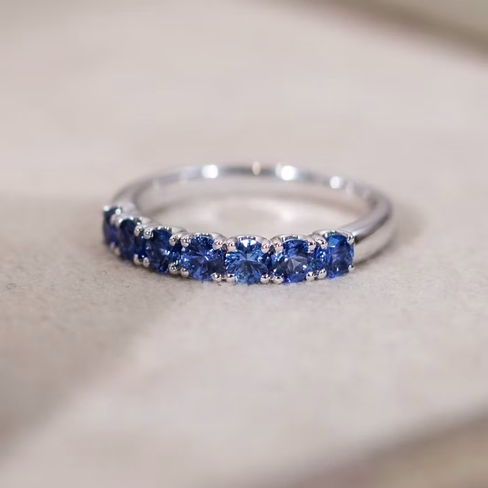 Blue Sapphire Band Ring