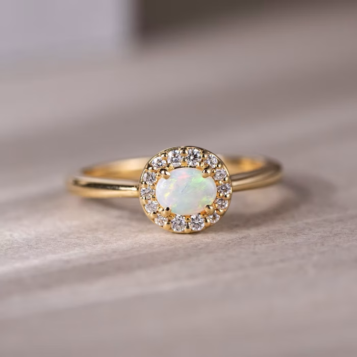 Bon Bon Ring with Opal