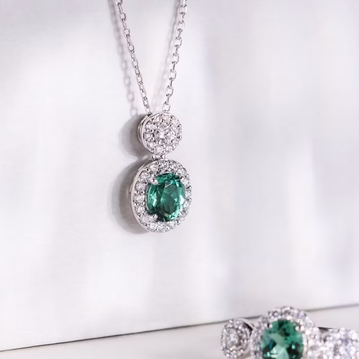 Eira Mint Tourmaline Necklace
