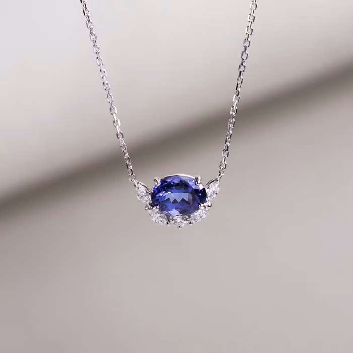 Fleur Necklace with Tanzanite