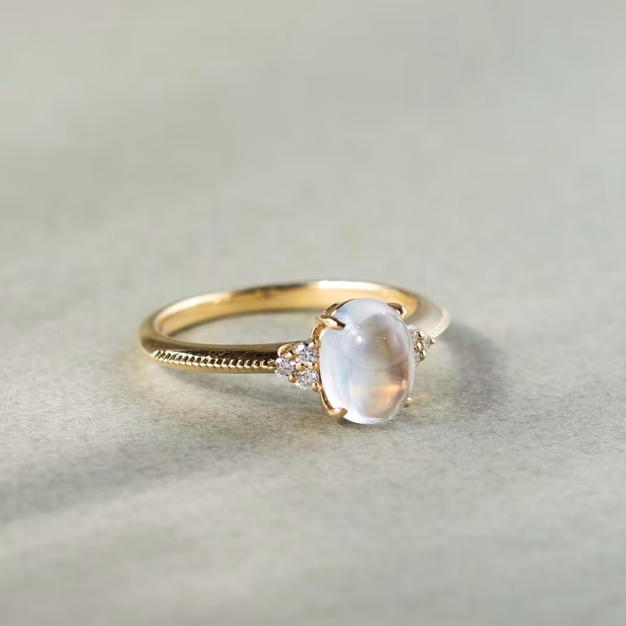 Moonstone Edith Ring
