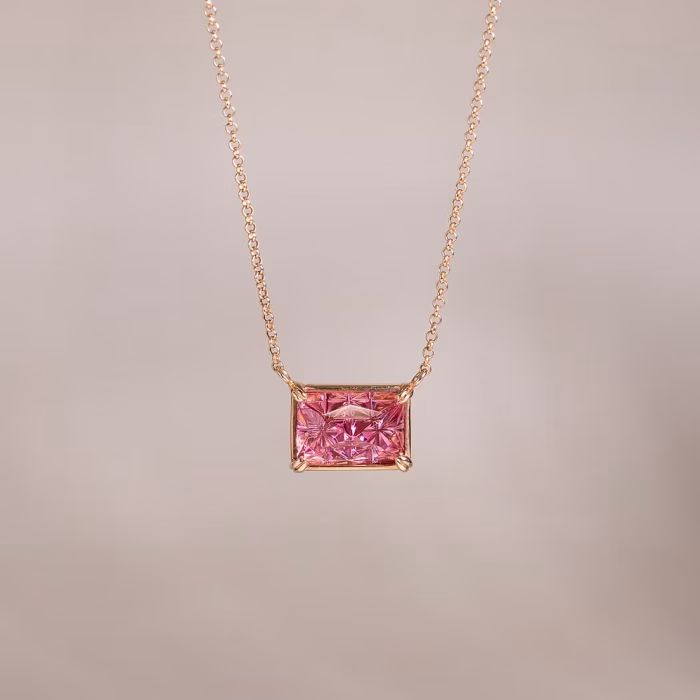 Takumi Necklace with Pink Tourmaline