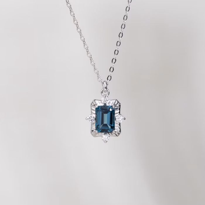 Tempo Necklace with London Blue Topaz